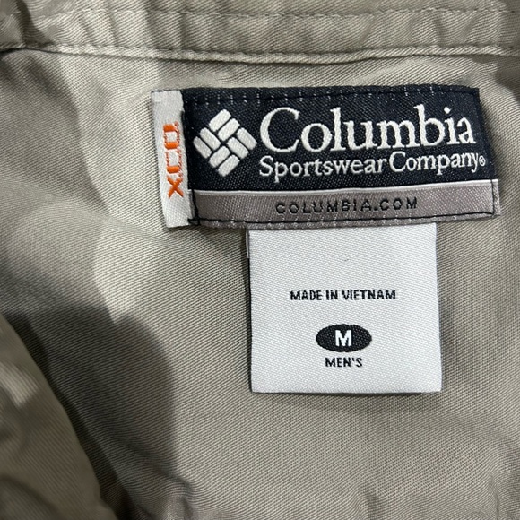 Columbia men’s beige plaid button up shirt size medium - Picture 7 of 7